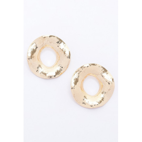 Alloy Gold Dip Earring - CC-WH2002036
