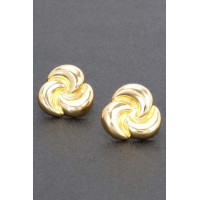 Metal Gold Dip Earring