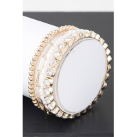 Triple Rhinestone Beaded Bracelet