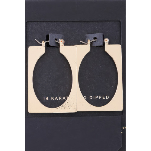 Portrait Frame Cut Earrings - Designer Style - CC-WH2001487
