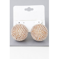 Bejeweled Rhinestone Disco Earrings