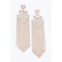 Rhinestone Fringe Earring