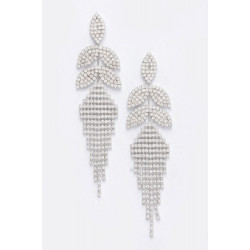 Rhinestone Fringe Earring