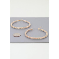 Bejeweled Hoop Earrings