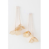 Delicate Blossom Jewel Drop Earrings