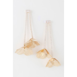 Delicate Blossom Jewel Drop Earrings