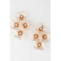 Delicate Blossom Drop Earrings