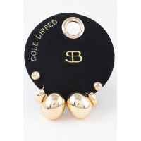 Multi Shiny Curved Earrings Set