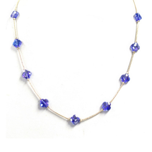 Clover Station Necklace - Designer Style - CC-58433