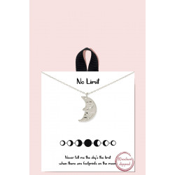18k Gold Rhodium Dipped No Limit Necklace