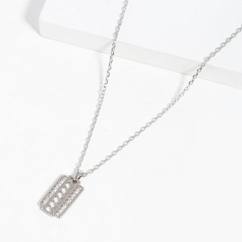 Gold Dipped Pendant Necklace - Designer Style - CC-57943