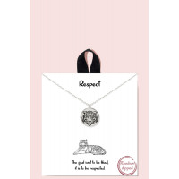 18k Gold Rhodium Dipped Respect Necklace - Fashion Inspired