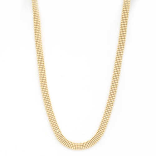 Sodajo Gold Dipped Brass Linked Necklace - CC-58358