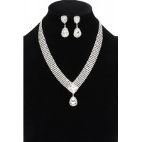 Rhinestone Necklace Set
