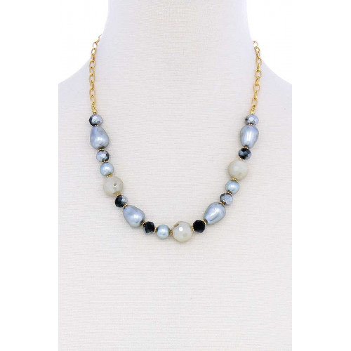 Contemporary Beaded Contemporary Necklace - CC-51174