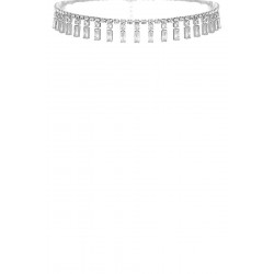 Crystal Baguette Piano Choker Necklace