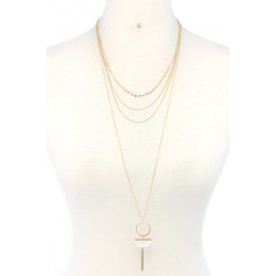 Metal Layered Necklace