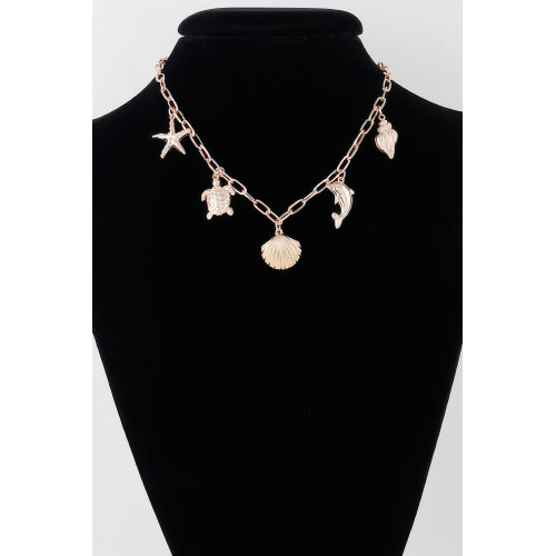 Under The Sea Charm Necklace - Designer Style - CC-WH2001057