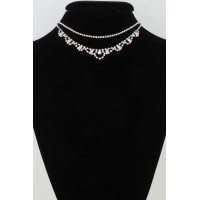 Bejeweled Curtain Drop Ballgown Necklace