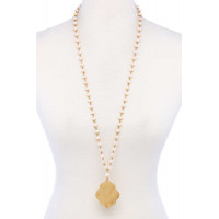 Designer Multi Bead Pendant Necklace
