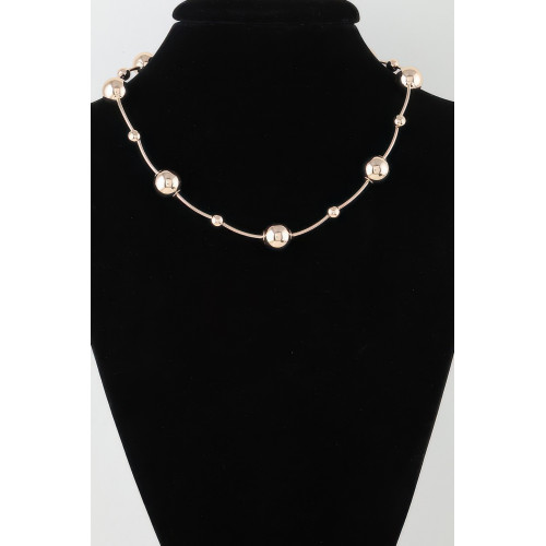 Multi Shiny Orb Necklace - Designer Style - CC-WH2000899