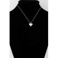 Block Pearl Heart Necklace
