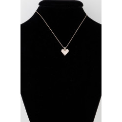 Block Pearl Heart Necklace - Chic Design