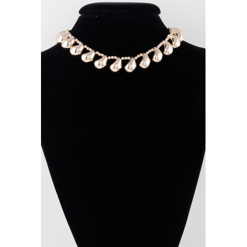 Double Link Linked Choker Necklace - CC-WH2001382