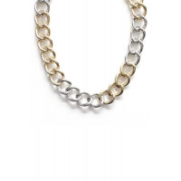 Fashion Metal Two Tone Necklace