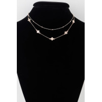 Double Clover Charm Necklace