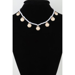 Clamshell Charm Pearl Necklace