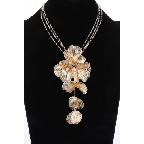 Alloy Flower Necklace - CC-WH2001214