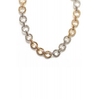 Fashion Metal Two Tone Necklace