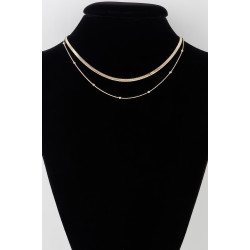 Two Layer Beaded Necklace - Contemporary Fashion