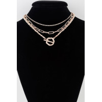 Triple Toggle Chain Necklace