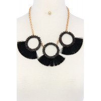 Fashion chunky stylish necklace and earring set