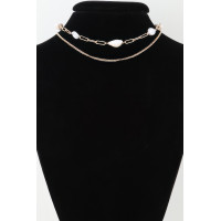 Double Pearl Chain Necklace