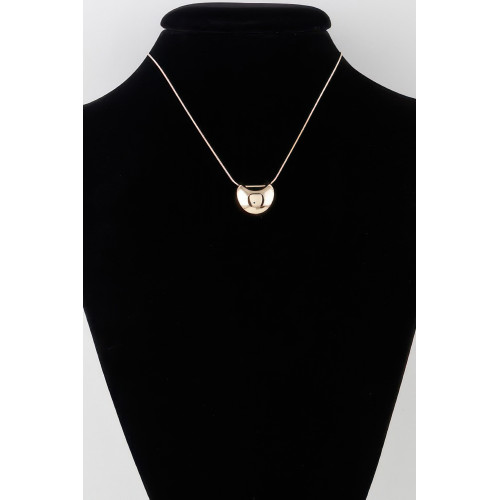 Grooved Pendant Necklace - Designer Style - CC-WH2001181