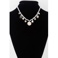 Multi Shiny Charms Beaded Necklace