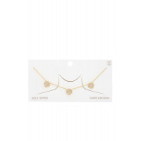 Moroccan Shape Gold Dipped Necklace