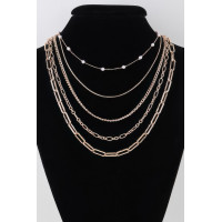 Multi Chain Drop Necklace