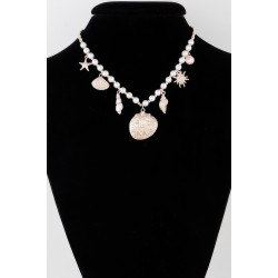 Pearled Under The Sea Charm Necklace