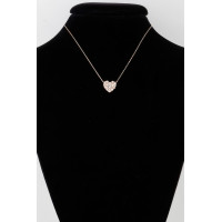 Quilted Pearl Heart Necklace