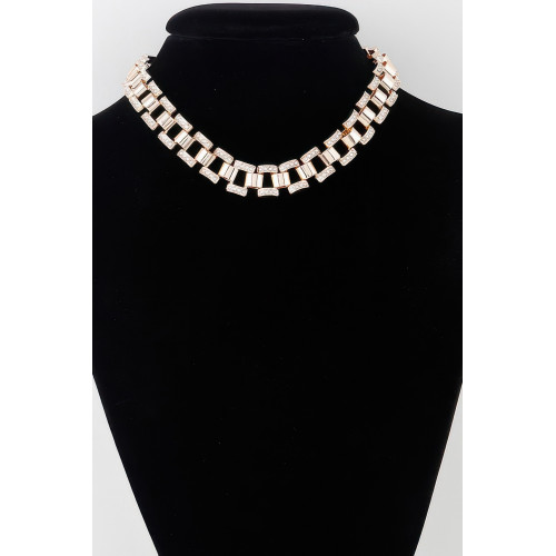 Jeweled Box Linked Necklacee - CC-WH2001224