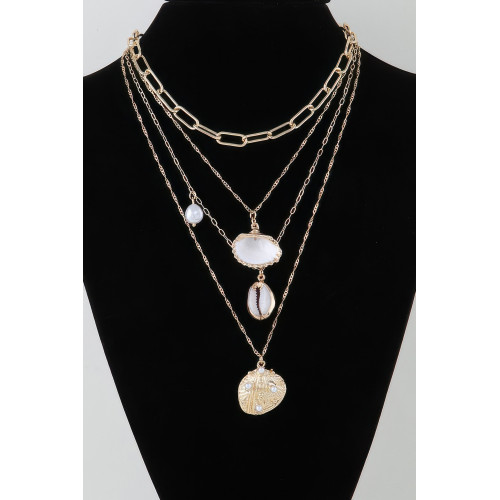Under The Sea Charms Linked Necklace - CC-WH2000902