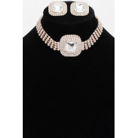 Rhinestone Necklace Set