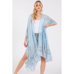 Colored Stitch Kimono