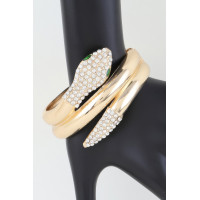 Bejeweled Snake Wrap Cuff Bracelet