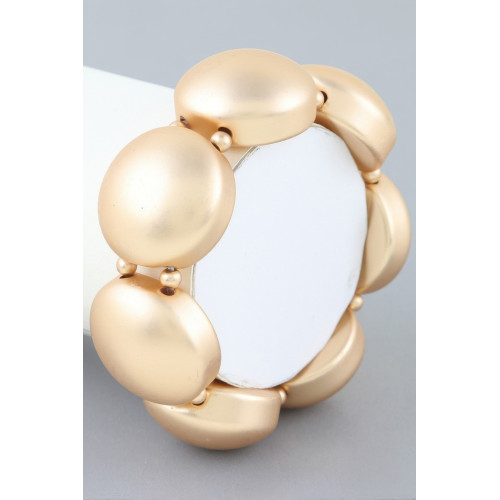 Polished Dome Cuff Bracelet - CC-WH2002064