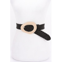 Metal Buckle Braided Belt